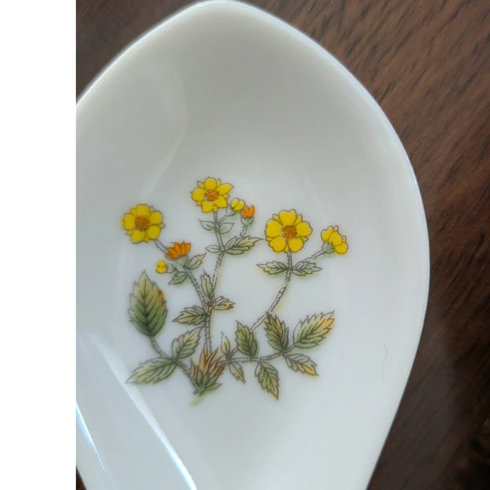 Vintage Takahashi San Francisco Porcelain Floral Soup Spoons Set of 3 Japan